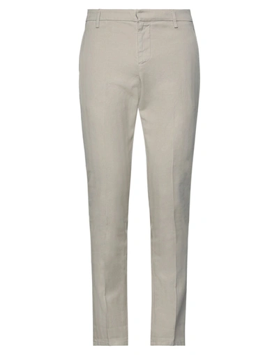 Shop Dondup Man Pants Beige Size 32 Cotton, Linen, Elastane