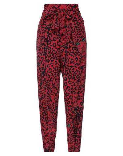 Shop Red Valentino Woman Pants Red Size 00 Silk