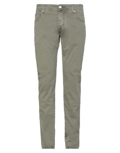 Shop Jacob Cohёn Pants In Military Green