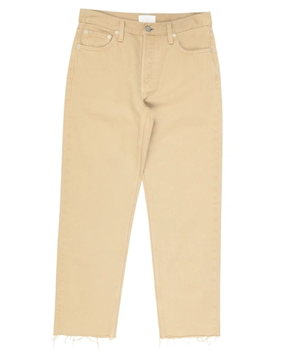 Shop Boyish Woman Pants Beige Size 29 Cotton