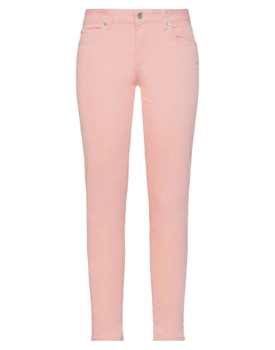 Shop Liu •jo Woman Jeans Light Pink Size 31w-30l Cotton, Polyester, Elastane