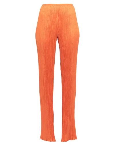 Shop Alberta Ferretti Woman Pants Orange Size 6 Silk, Polyamide