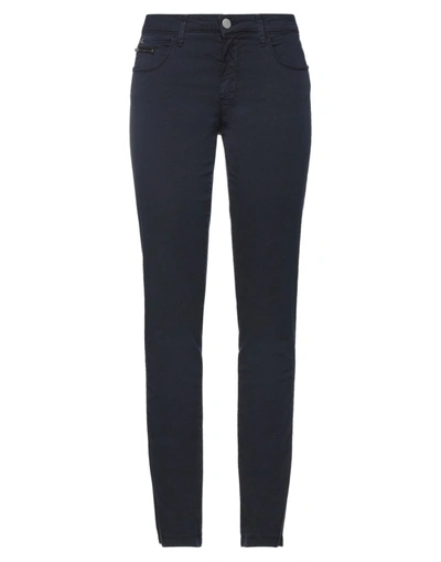 Shop Nero Giardini Pants In Dark Blue