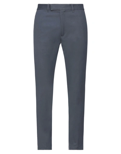 Shop Mauro Grifoni Grifoni Man Pants Lead Size 32 Cotton, Elastane In Grey