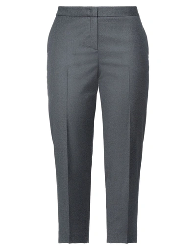 Shop Fabiana Filippi Pants In Steel Grey