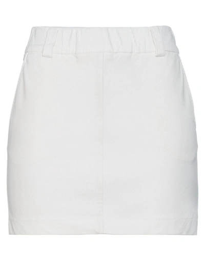 Shop Patrizia Pepe Mini Skirts In White