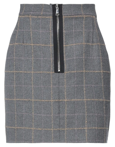 Shop Natasha Zinko Mini Skirts In Grey