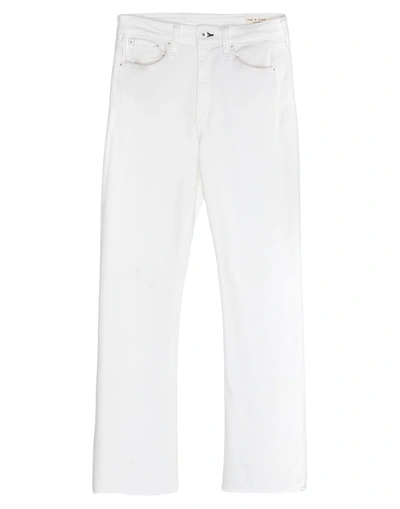 Shop Rag & Bone Woman Jeans White Size 31 Cotton, Viscose, Lyocell, Polyester, Elastane