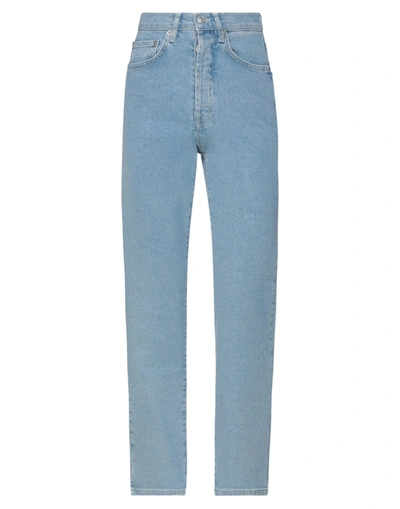 Shop Na-kd Woman Jeans Blue Size 2 Cotton, Elastane