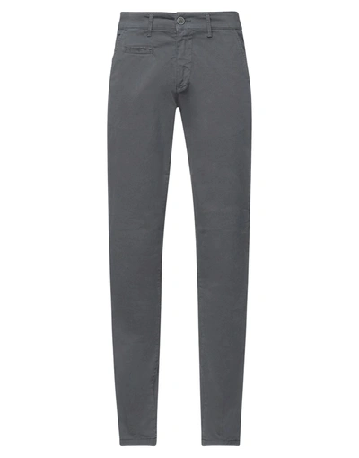 Shop Liu •jo Man Man Pants Lead Size 28 Cotton, Elastane In Grey
