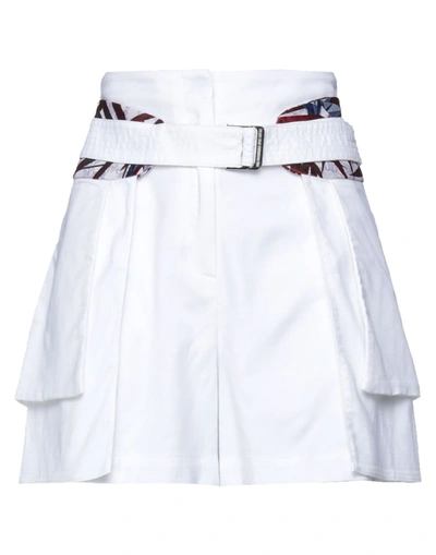 Shop Dirk Bikkembergs Shorts & Bermuda Shorts In White