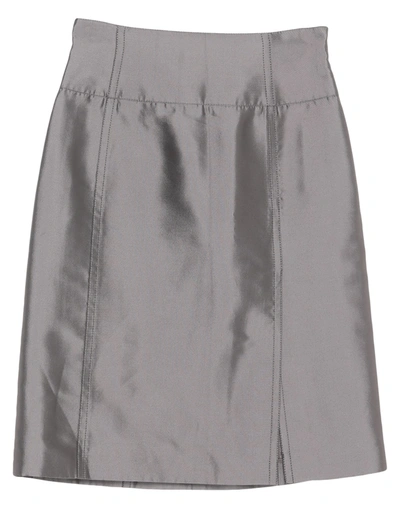 Shop Celine Mini Skirts In Grey
