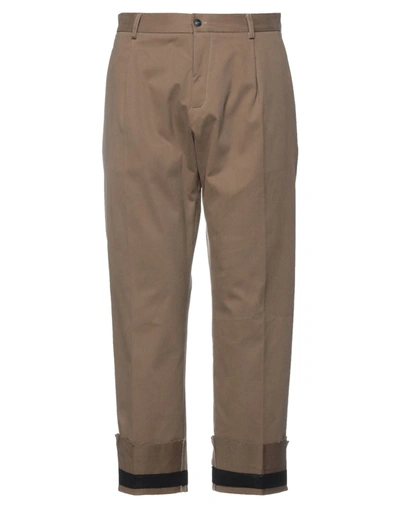 Shop Corelate Man Pants Cocoa Size 28 Cotton, Elastane, Polyester, Viscose In Brown