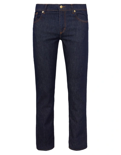 Shop 8 By Yoox Man Jeans Blue Size 32 Organic Cotton, Elastane