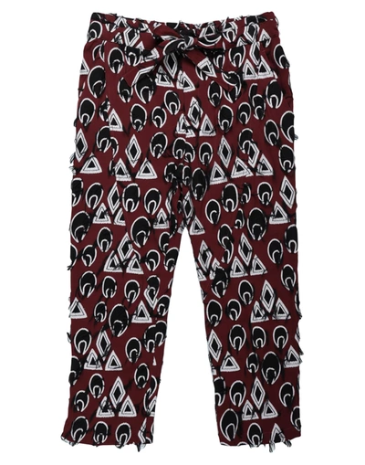 Shop Chloé Woman Pants Burgundy Size 2 Viscose, Polyester, Cotton In Red