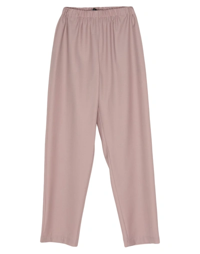 Shop Edward Crutchley Woman Pants Pastel Pink Size L Wool