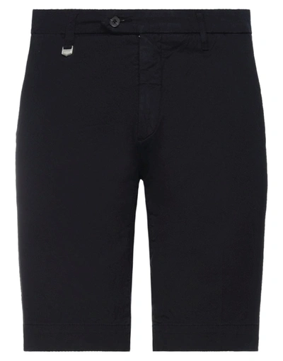 Shop Antony Morato Man Shorts & Bermuda Shorts Midnight Blue Size 26 Cotton, Elastane