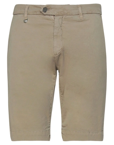 Shop Antony Morato Man Shorts & Bermuda Shorts Beige Size 38 Cotton, Elastane