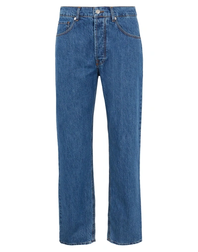 Shop 8 By Yoox Man Jeans Blue Size 32 Organic Cotton