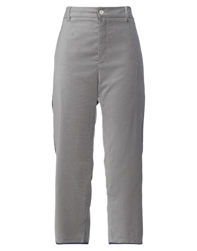 Shop Jejia Woman Pants Grey Size 8 Cotton