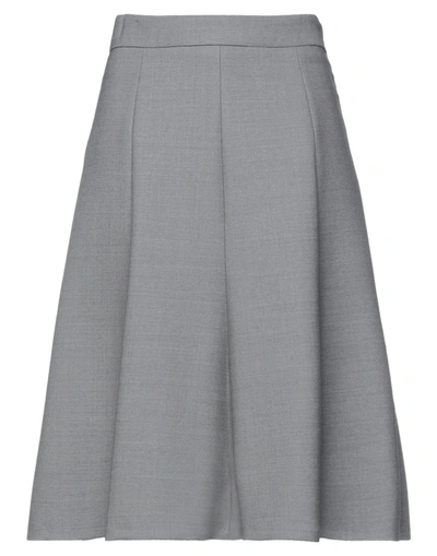 Shop Michael Kors Midi Skirts In Grey