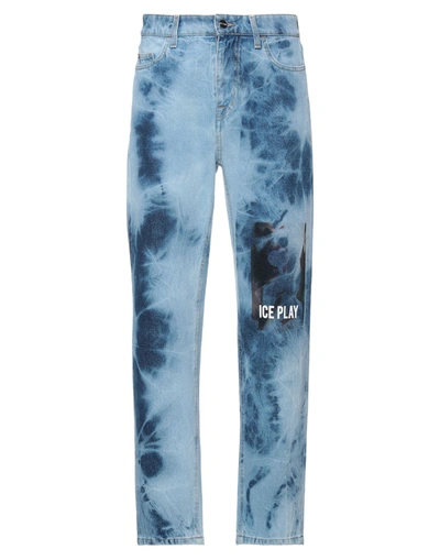 Ice Play Woman Jeans Blue Size 28 Cotton In Blue