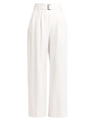 Shop Antonelli Woman Pants Ivory Size 6 Polyester, Virgin Wool, Lycra In White