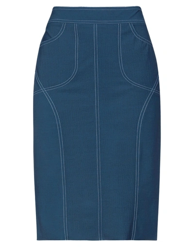 Shop Irie Wash Irié Wash Woman Midi Skirt Slate Blue Size S Polyamide, Elastane