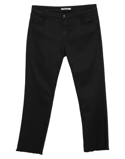 Shop Re-hash Re_hash Woman Pants Black Size 24 Cotton, Lyocell, Elastane