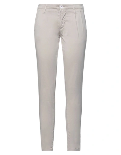 Shop 0/zero Construction Woman Pants Dove Grey Size 26 Cotton, Elastane