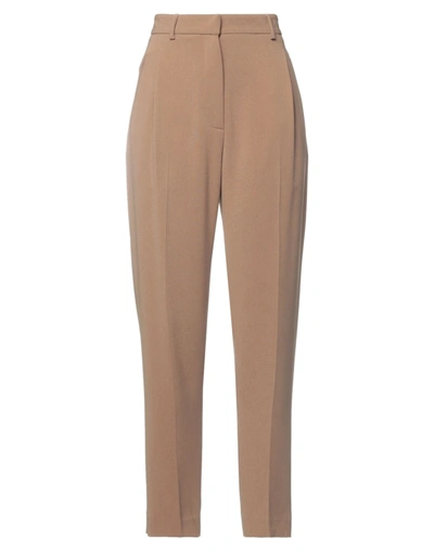 Shop Alberto Biani Woman Pants Camel Size 8 Triacetate, Polyester In Beige