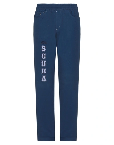Shop Blu Scuba Pants In Dark Blue