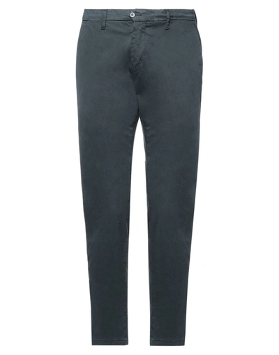 Shop Jeanseng Man Pants Lead Size 33 Cotton, Elastane In Grey