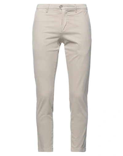 Shop Jeanseng Man Pants Beige Size 34 Cotton, Elastane