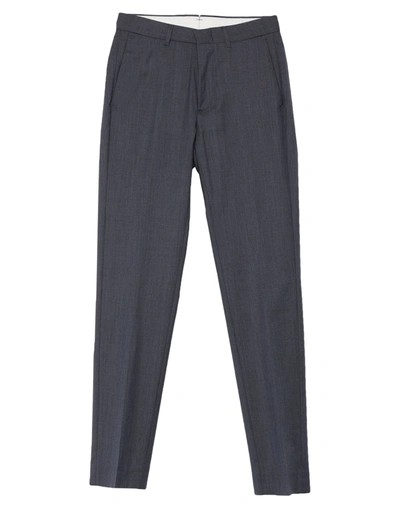 Shop Dunhill Pants In Slate Blue