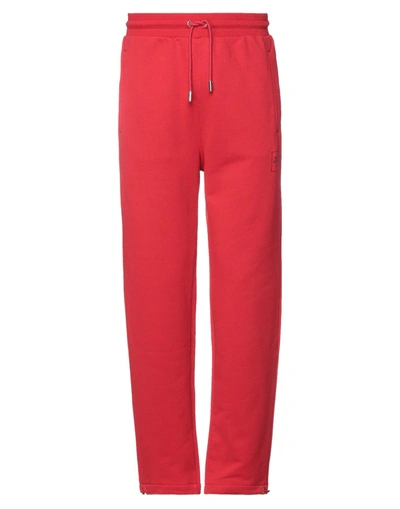 Shop Opening Ceremony Man Pants Red Size Xl Cotton, Elastane