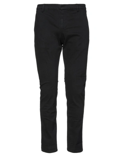 Shop Dondup Man Pants Black Size 29 Cotton, Elastane