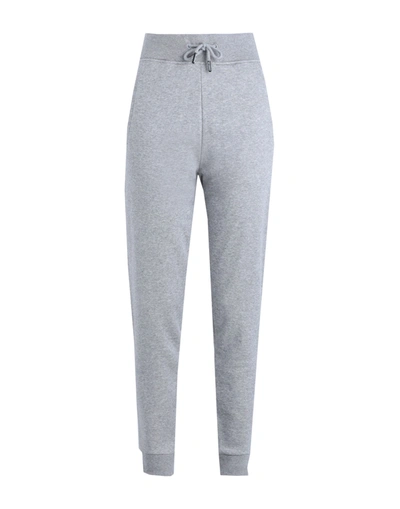 Shop Karl Lagerfeld Sweatpants W/logo Woman Pants Light Grey Size S Cotton, Polyamide