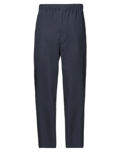 Shop Aspesi Man Pants Midnight Blue Size 38 Polyester, Wool, Elastane
