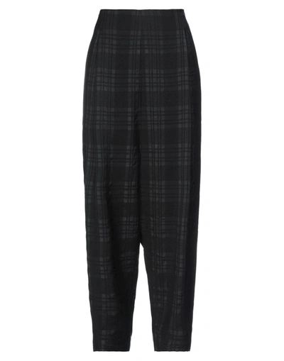Shop Crea Concept Woman Cropped Pants Black Size 6 Virgin Wool, Viscose, Nylon