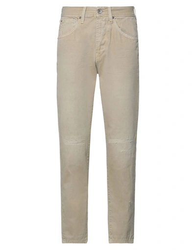 Shop 0/zero Construction Man Pants Sand Size 29 Cotton, Lyocell, Viscose, Elastane In Beige