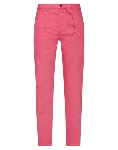 Shop Acne Studios Blå Konst Woman Jeans Fuchsia Size 27w-30l Cotton In Pink