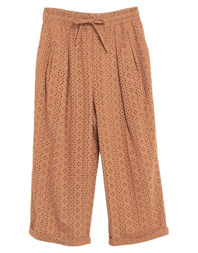 Shop Altea Woman Cropped Pants Brown Size 6 Cotton