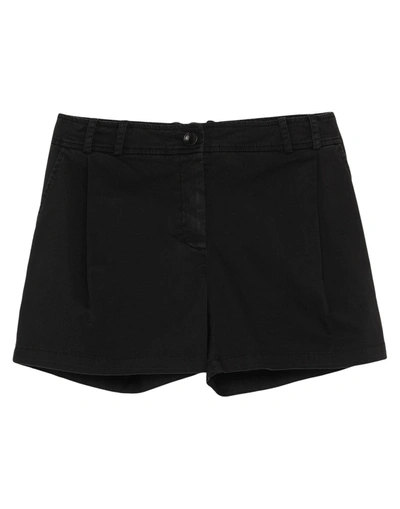 Shop Patrizia Pepe Denim Shorts In Black