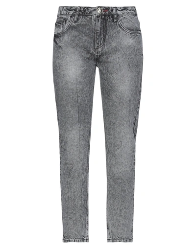 Shop Philipp Plein Woman Jeans Black Size 28 Cotton