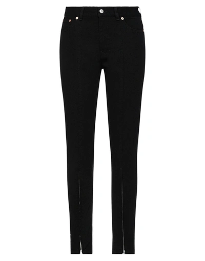 Shop Mm6 Maison Margiela Woman Jeans Black Size 10 Cotton