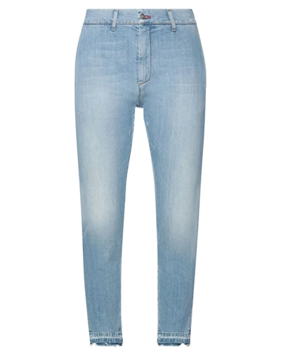 Shop Grey Daniele Alessandrini Man Jeans Blue Size 38 Cotton, Elastane