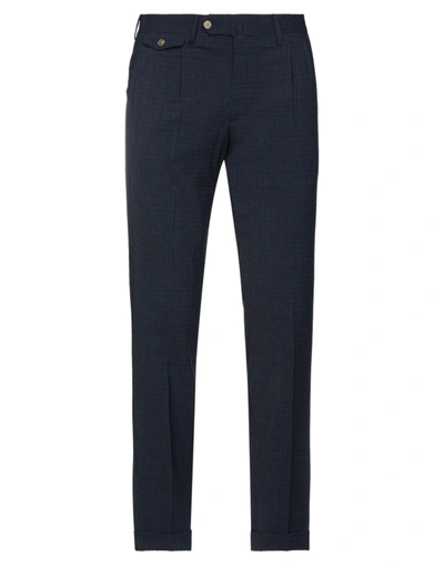 Shop Briglia 1949 Man Pants Midnight Blue Size 38 Virgin Wool, Polyester, Elastane In Dark Blue
