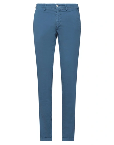 Shop Mason's Man Pants Pastel Blue Size 42 Cotton, Elastane