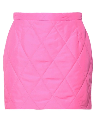 Shop Vicolo Woman Mini Skirt Fuchsia Size M Polyester, Polypropylene In Pink